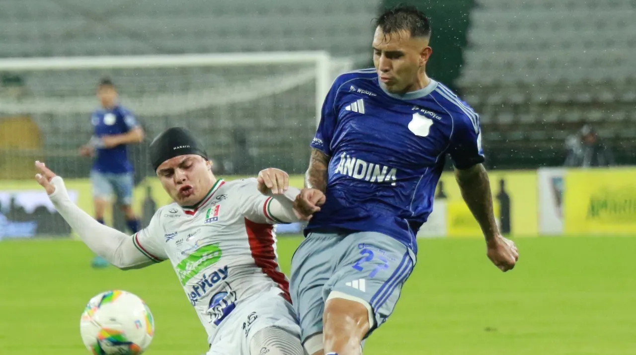 Contreras anotó un gol ante Once Caldas. (Foto: Vizzor Image)