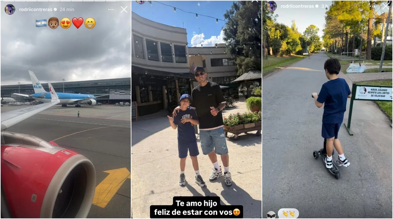 Contreras viajó a Argentina a visitar a su familia. (Foto: Instagram / @rodriicontreras)