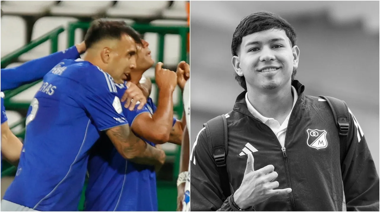 Contreras, Mackalister Silva y Santiago Castrillón. (Foto: Vizzor Image y X / @MillosFCoficial)