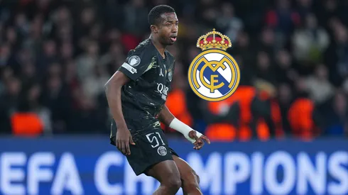 William Pacho respondió con este gesto cuando le preguntaron por Real Madrid