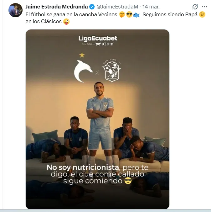 Las respuestas de Manta contra Delfín. (Captura de pantalla)