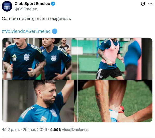 No aparece Miller Bolaños en las fotos de la mini-pretemporada. (Foto: Captura de pantalla)