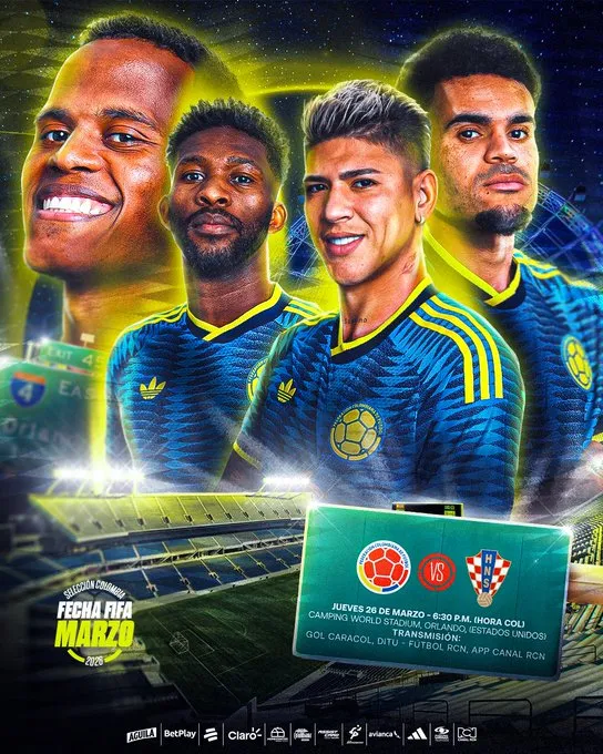 Colombia mide a Croacia. (Foto: @FCFSeleccionCol)