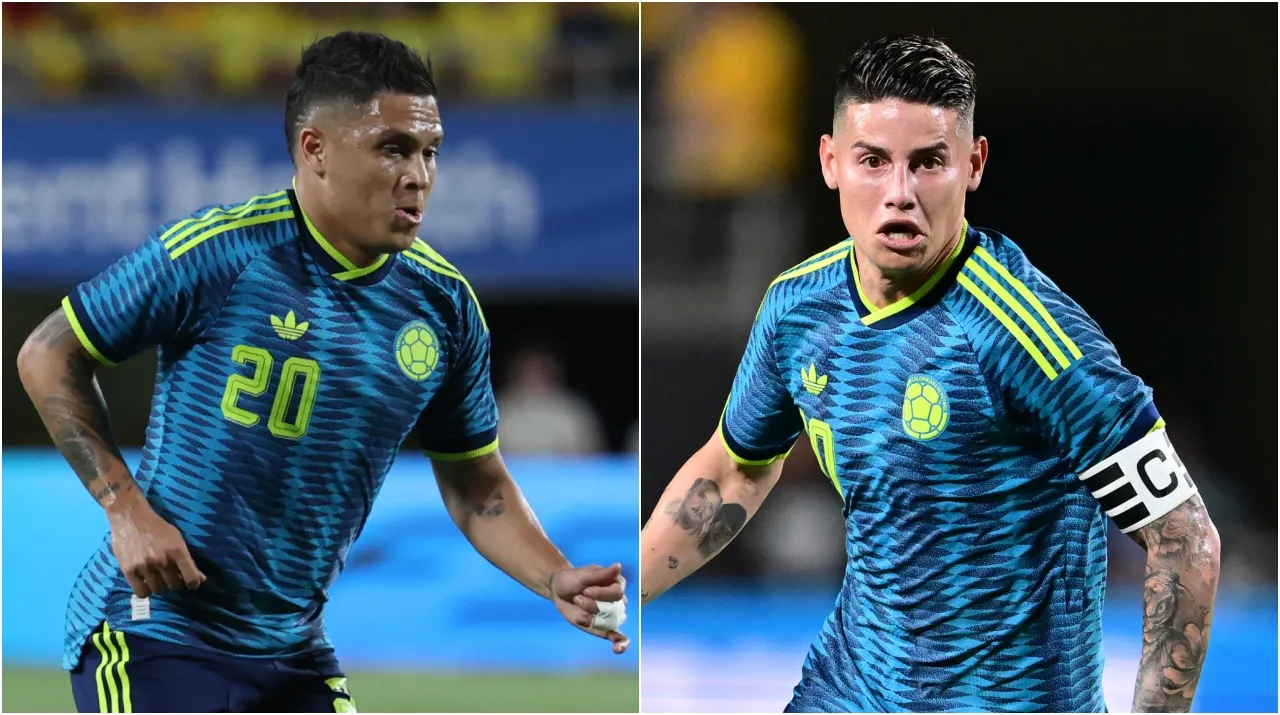 Juanfer Quintero y James Rodríguez en Colombia vs. Croacia. (Foto: Getty Images)