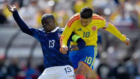 N'Golo Kane y James Rodríguez en Francia vs. Colombia.