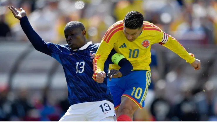N'Golo Kane y James Rodríguez en Francia vs. Colombia.