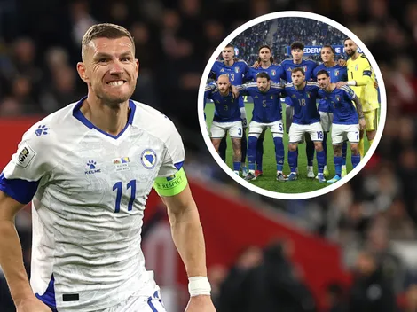 Edin Džeko calentó la previa del Repechaje con Italia: ''Si le tienen miedo...''
