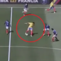 Luis Díaz y una jugada a lo Ronaldinho ante Francia que sorprendió