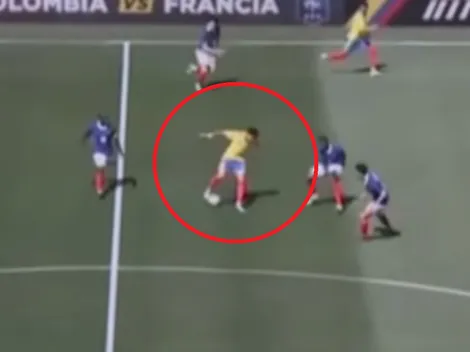 Luis Díaz y una jugada a lo Ronaldinho ante Francia que sorprendió