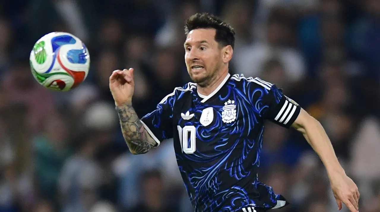 Messi en la victoria de Argentina ante Mauritania. (Foto: Getty Images)