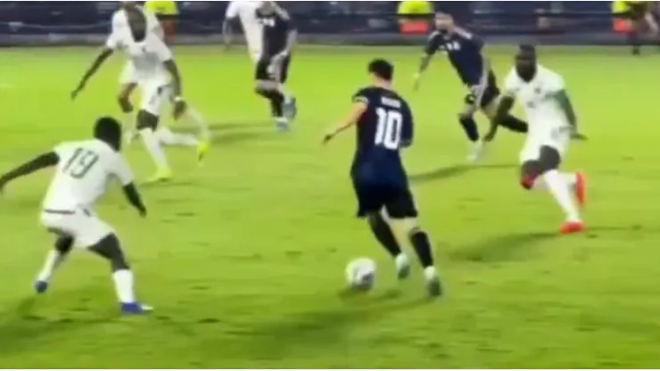 La jugada viral de Messi en Argentina vs. Mauritania.