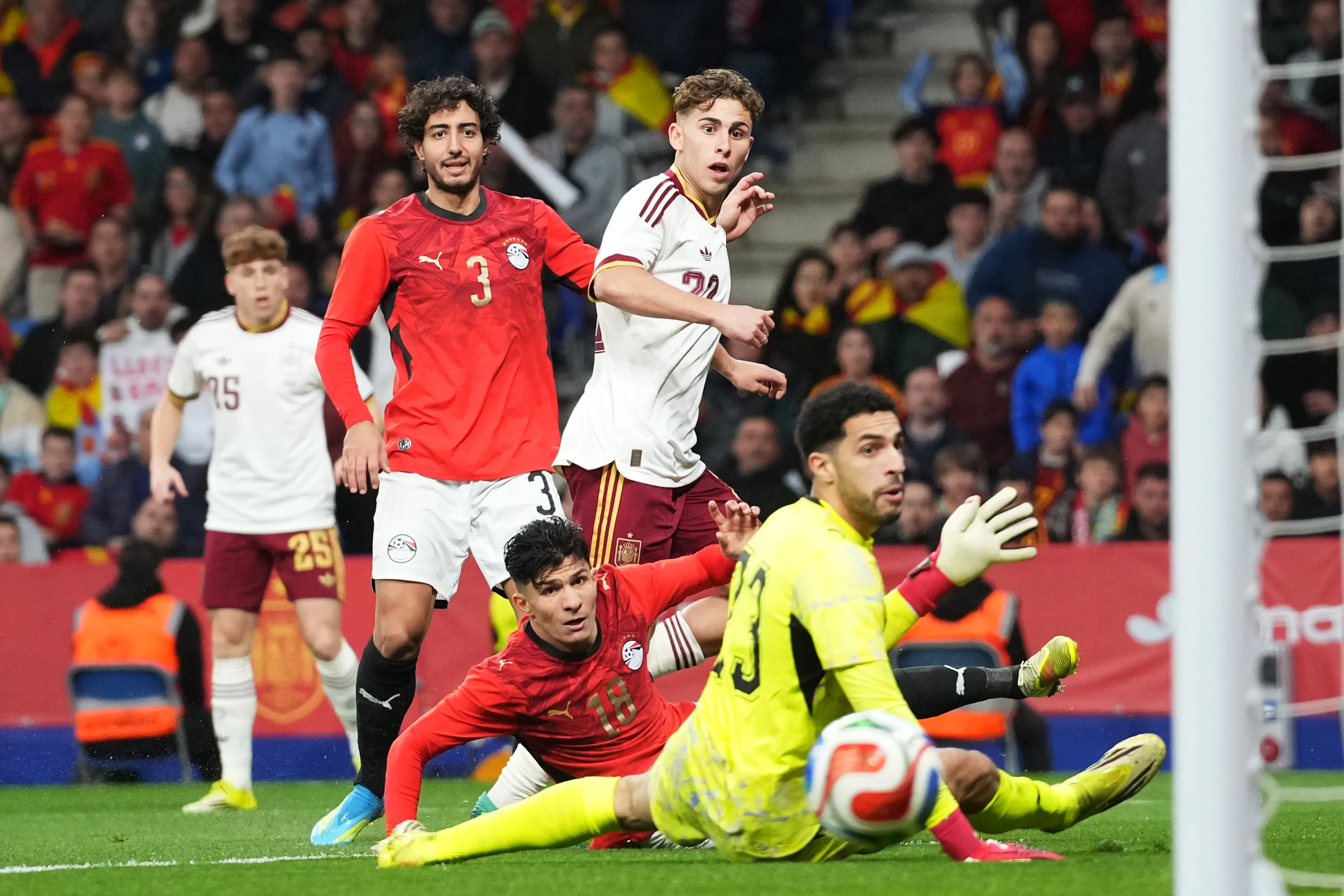 España vs. Egipto. Foto: Getty.