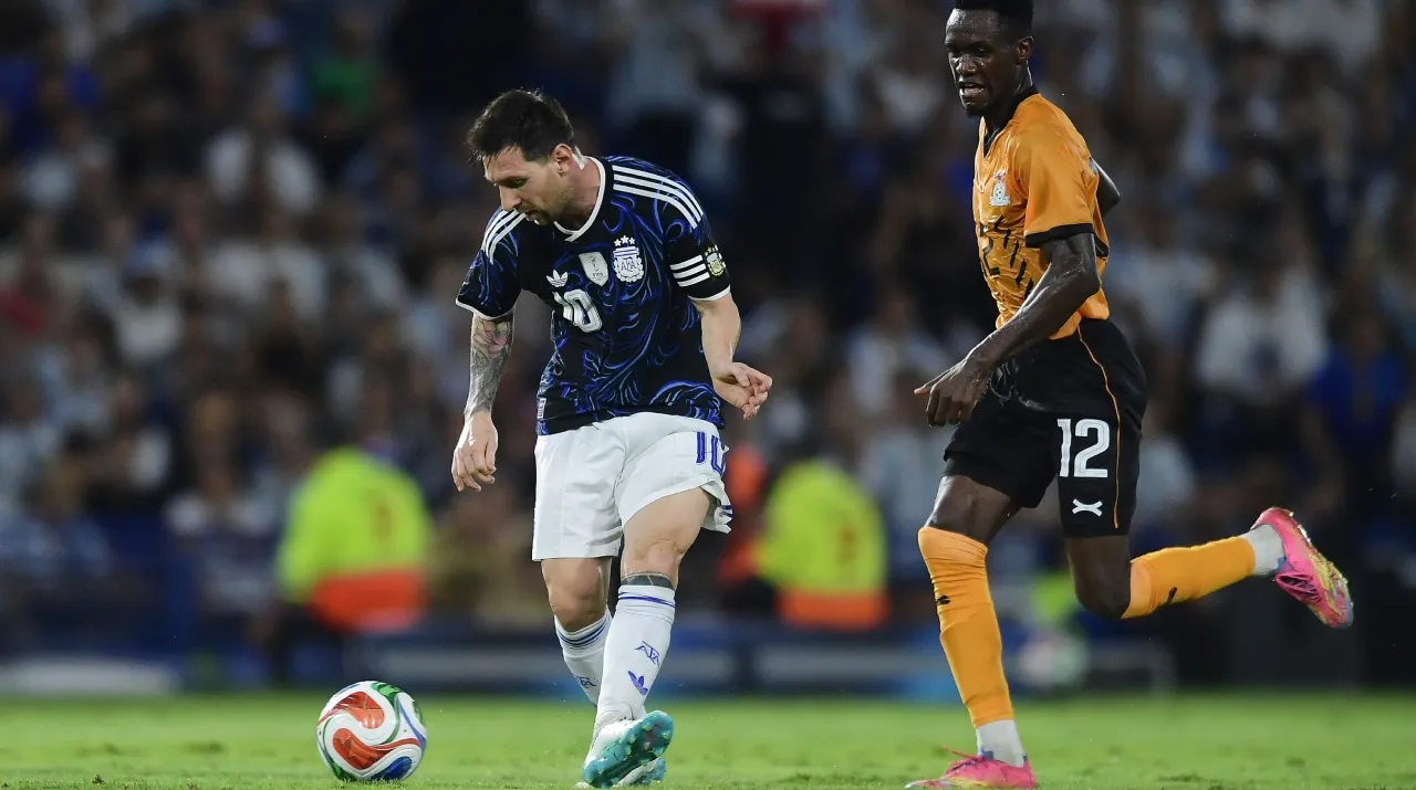 Messi en la victoria de Argentina ante Zambia. (Foto: Getty Images)