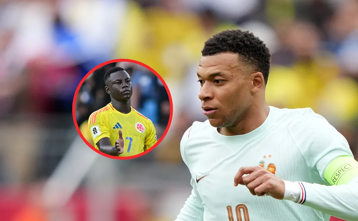 Kylian Mbappé presumió la victoria de Francia ante Colombia y Marino Hinestroza reaccionó
