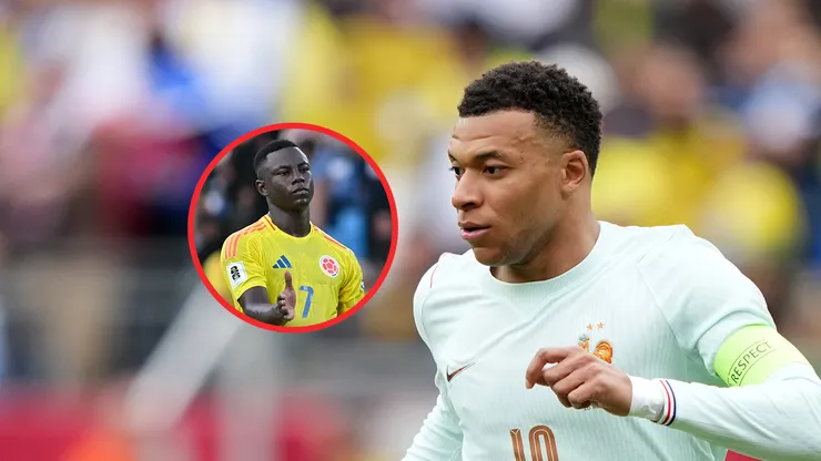 Marino Hinestroza sigue a Kylian Mbappé en Instagram.