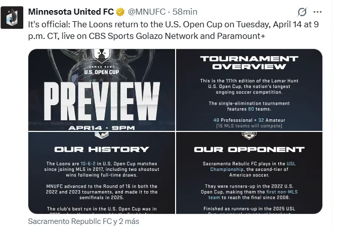 La publicación del Minnesota después de que se revelara que James fue hospitalizado. (Captura de pantalla)