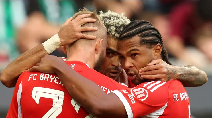 Konrad Laimer. Luis Díaz y Serge Gnabry.