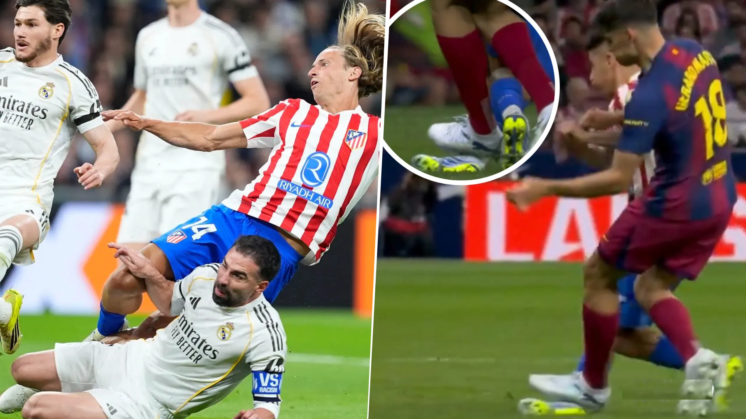 Las jugadas que reclamó el Atlético de Madrid.