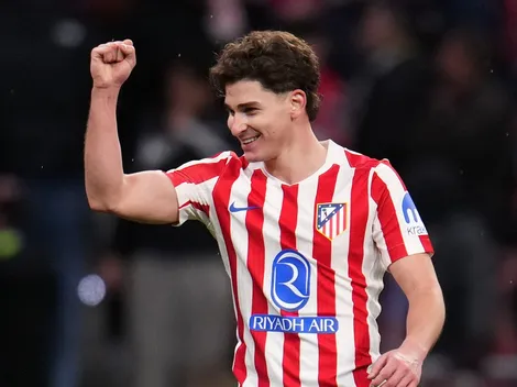 Los números de Julián Alvarez ante Barcelona