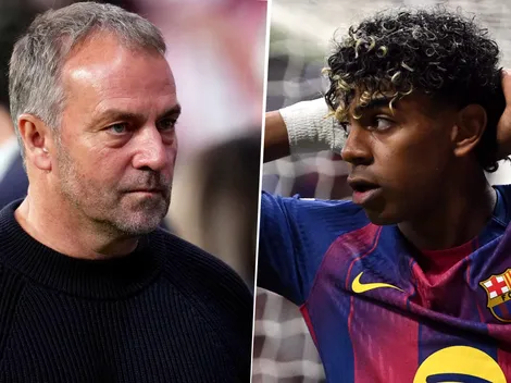 Revelan el motivo del enojo de Lamine con Hansi Flick