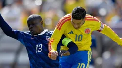 N'golo Kanté y James Rodríguez en Francia vs. Colombia.