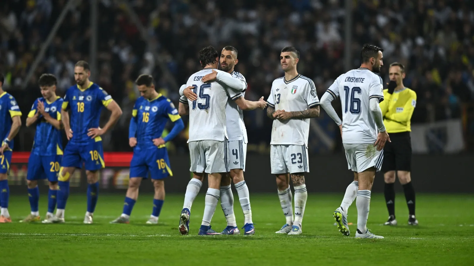 Italia, otra vez fuera de un Mundial tras la debacle en Bosnia: GETTY