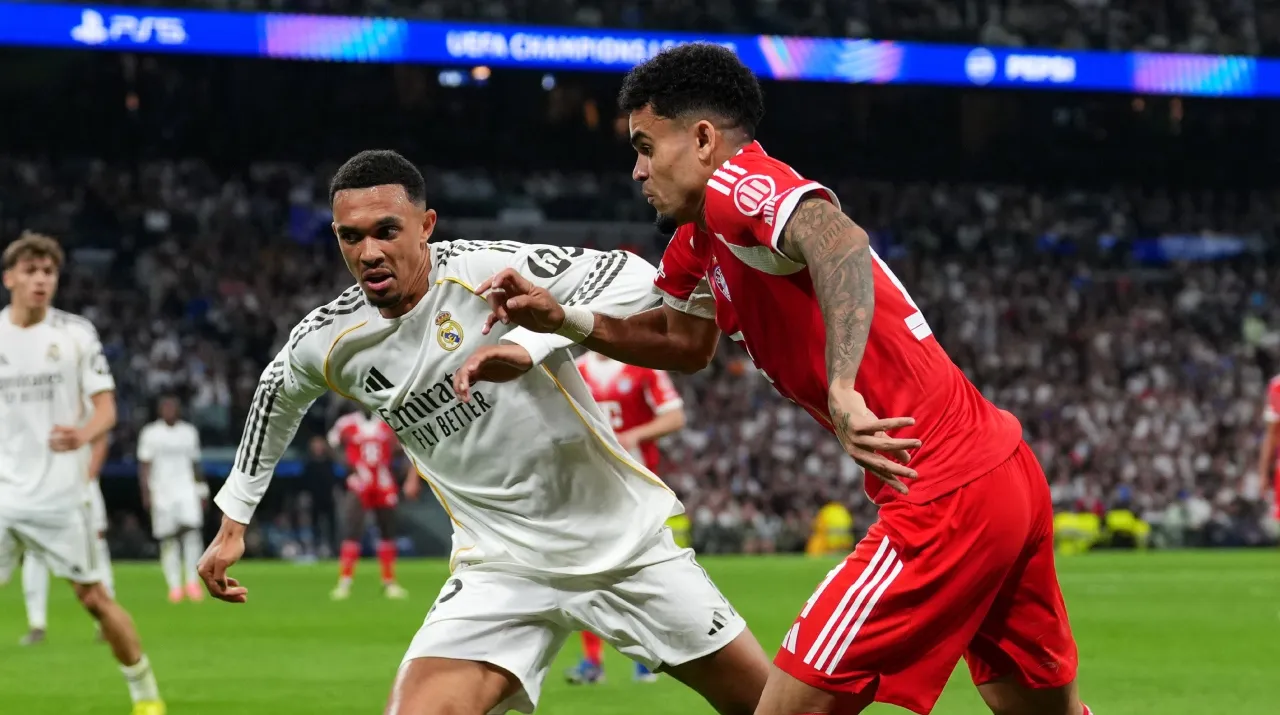 Trent Alexander-Arnold y Luis Díaz en Champions. (Foto: Getty Images)