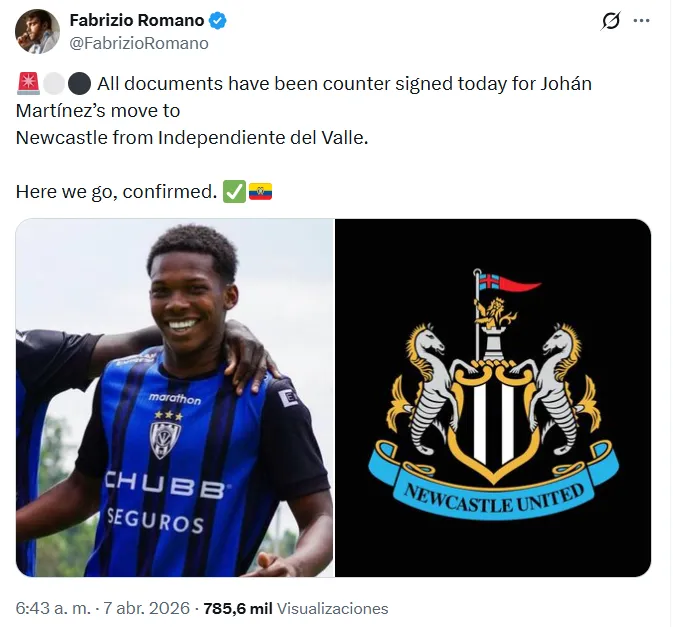 Johan Martínez fue vendido en Europa. (Foto: Captura de pantalla)