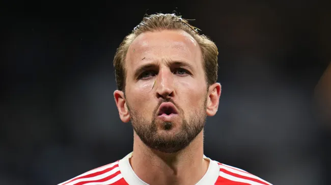 Harry Kane en la victoria del Bayern Múnich ante Real Madrid