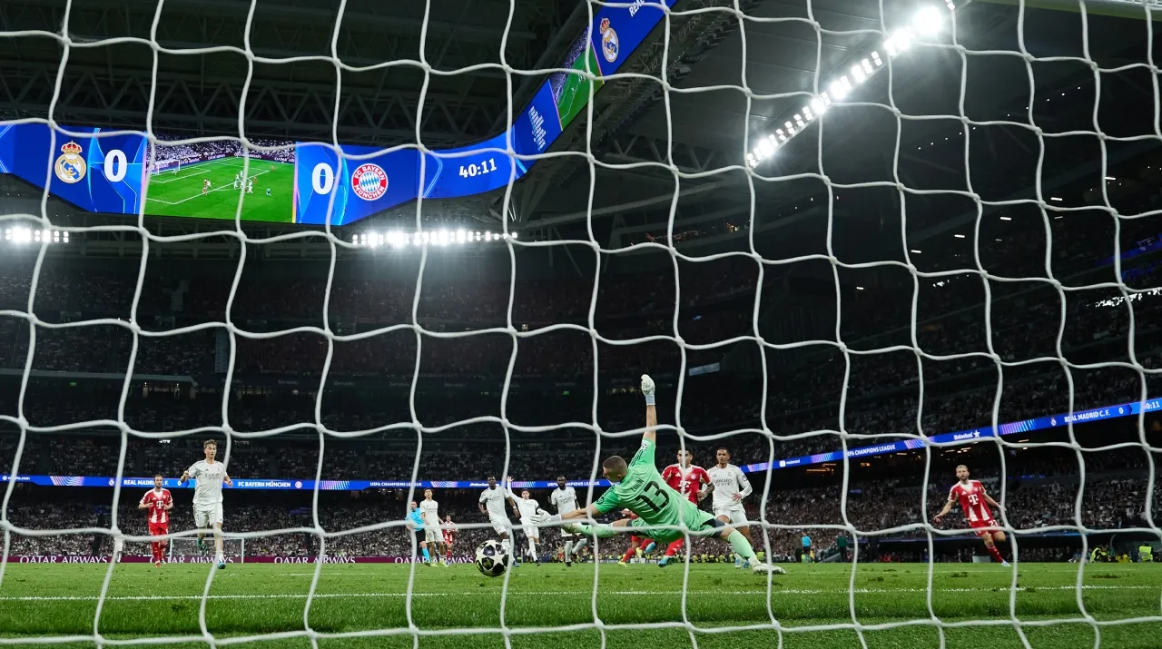 El gol de Luis Díaz al Real Madrid en la Champions. (Foto: Getty Images)