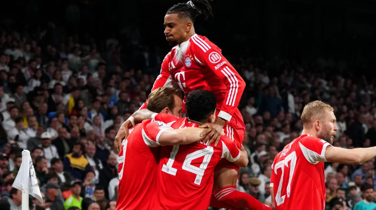 Harry Kane, Michael Olise y Luis Díaz. (Foto: Getty Images)