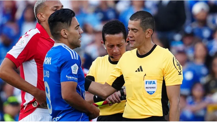 Radamel Falcao y Andrés Rojas en Millos vs. Santa Fe.