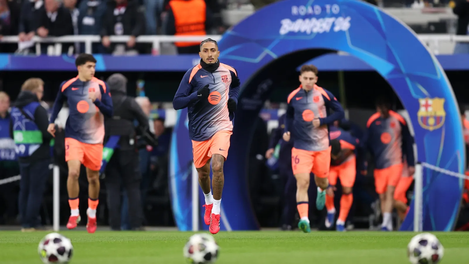 Raphinha, baja para la vuelta de cuarto de Champions: GETTY