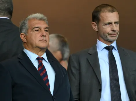 Tensión con Barcelona: fuerte discusión de Laporta con la UEFA