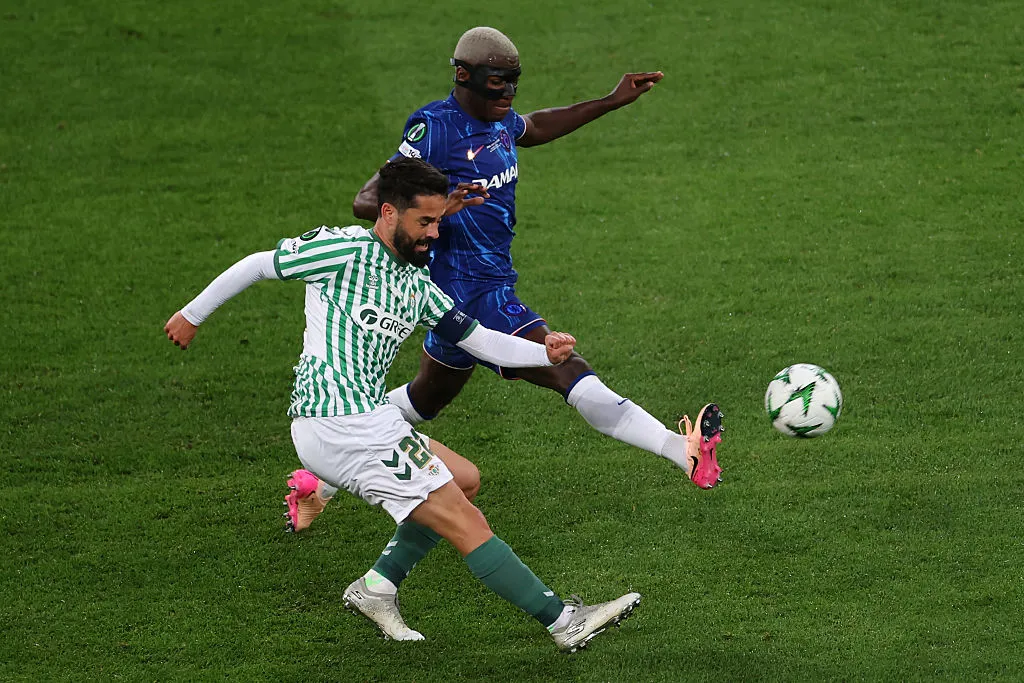 Moisés Caicedo campeón Conference League. Foto: Getty.