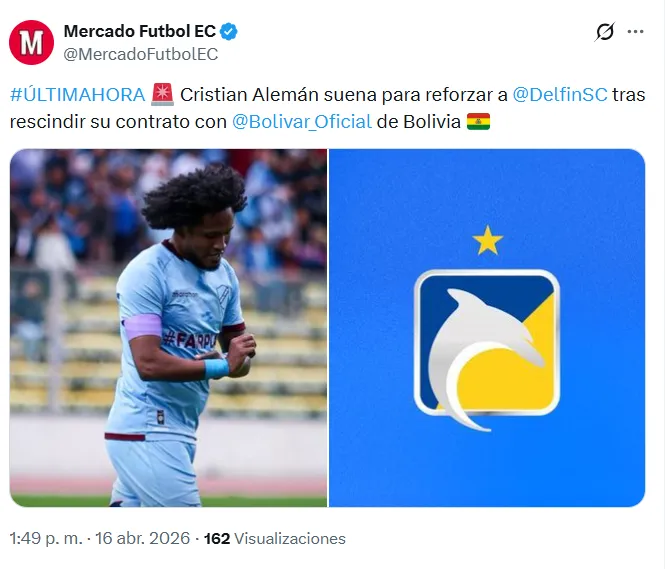 Alemán puede volver a Delfín. (Foto: Captura de pantalla)