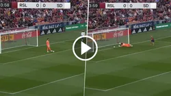 Diego Luna marcó el 1 a 0 del Real Salt Lake vs. San Diego gracias a una desatención del portero Duran Ferree.