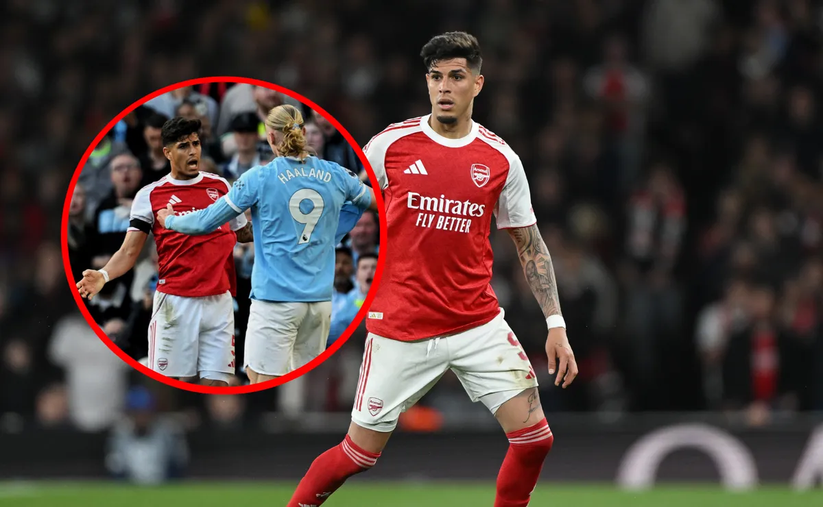 VIDEO | El durísimo encontronazo de Piero Hincapié y Haaland