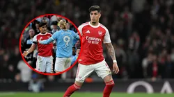 VIDEO | El durísimo encontronazo de Piero Hincapié y Haaland