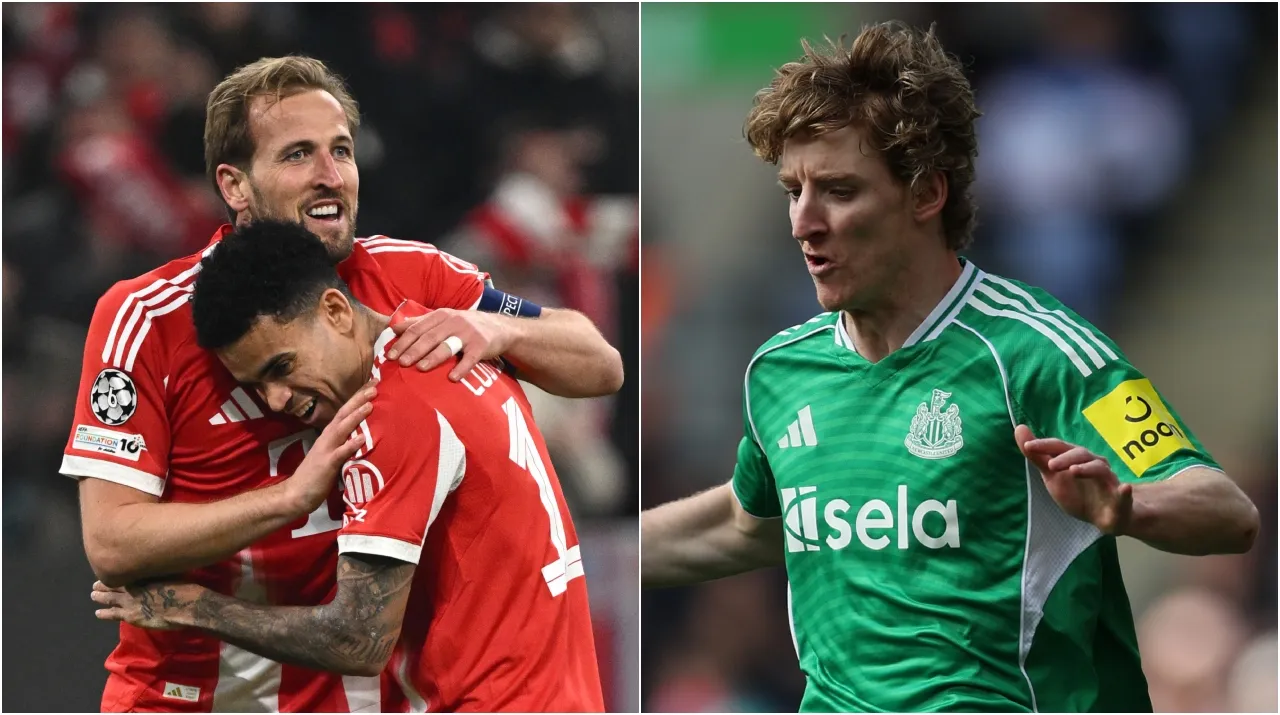 Kane, Díaz y el jugador que llegaría al Bayern Múnich. (Foto: Getty Images)