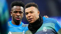 Mbappé y Vinicius, silbados por el público del Bernabéu.