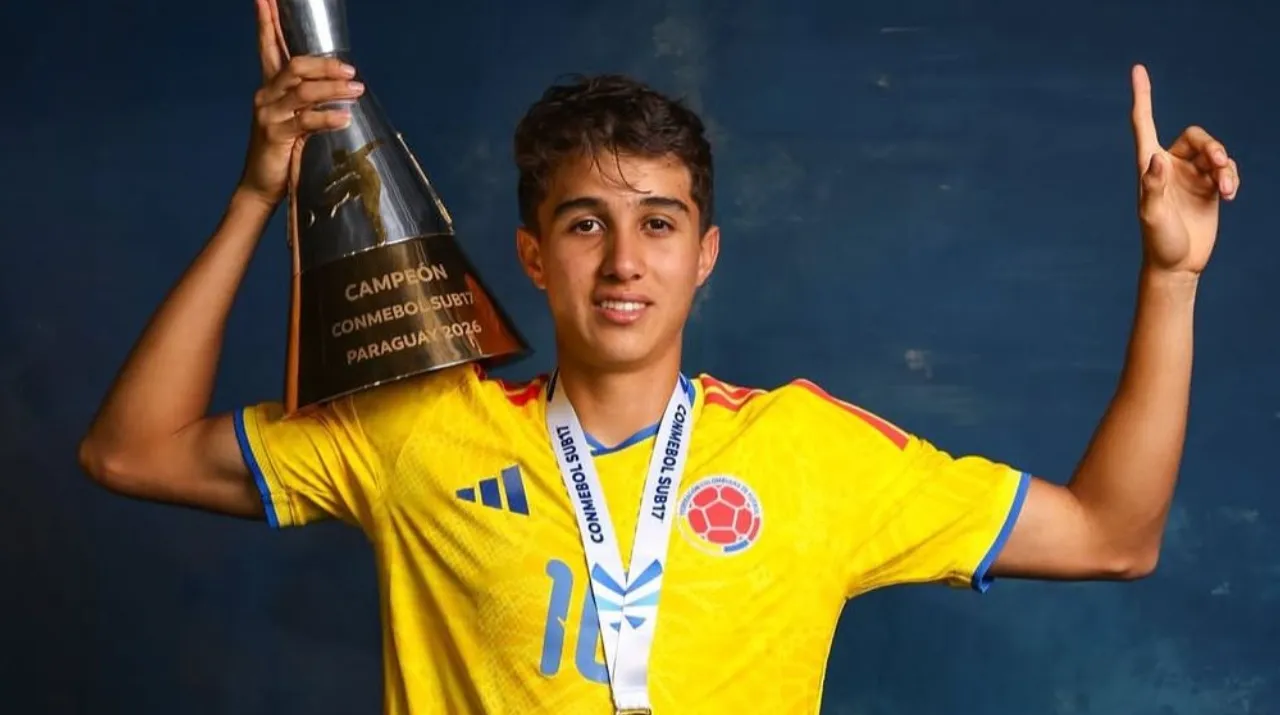 Samuel Martínez salió campeón del Torneo Sudamericano Sub-17 2026. (Foto: X)