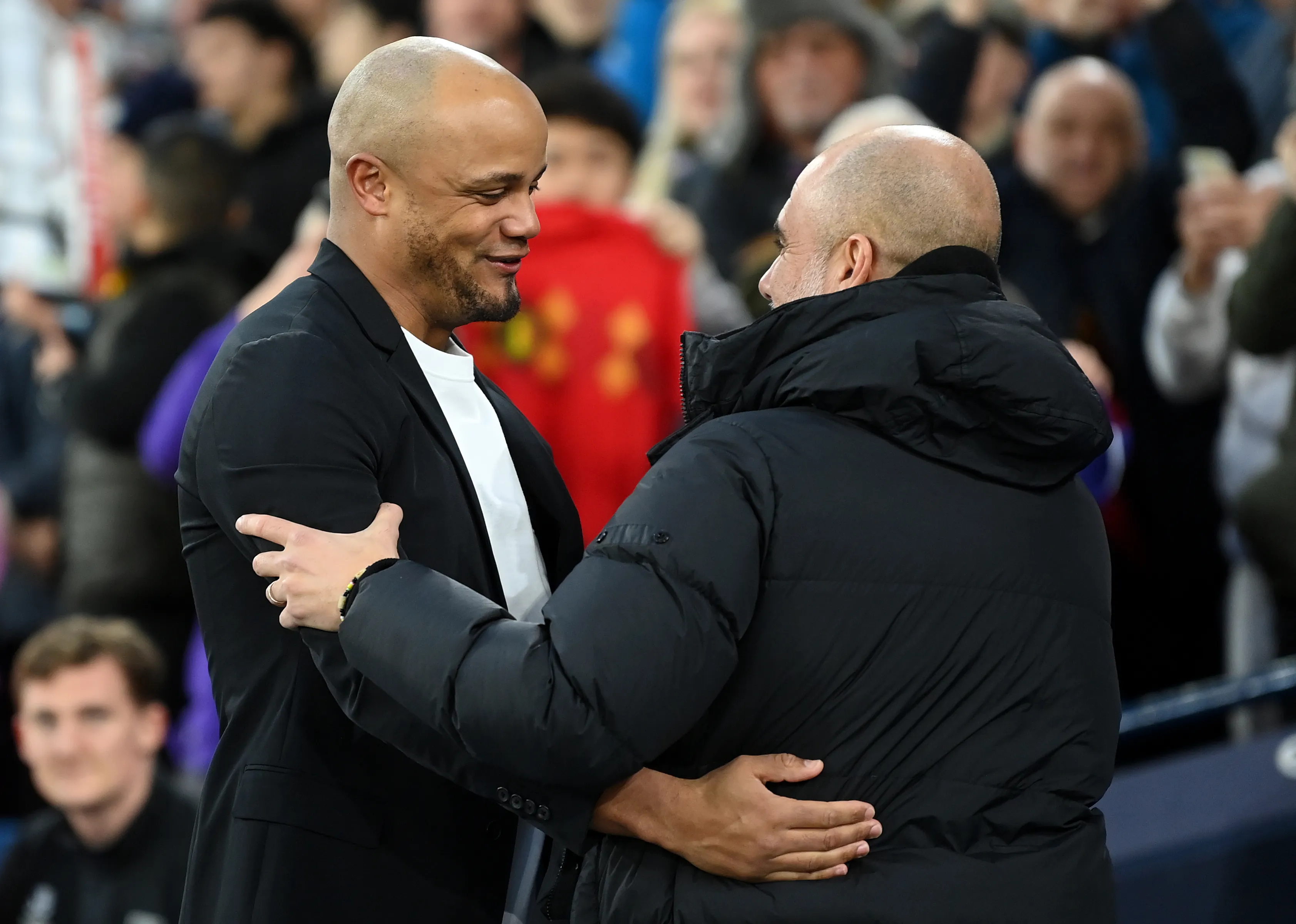 Guardiola y Kompany se enfrentaron en varias ocasiones. (GettyImages)