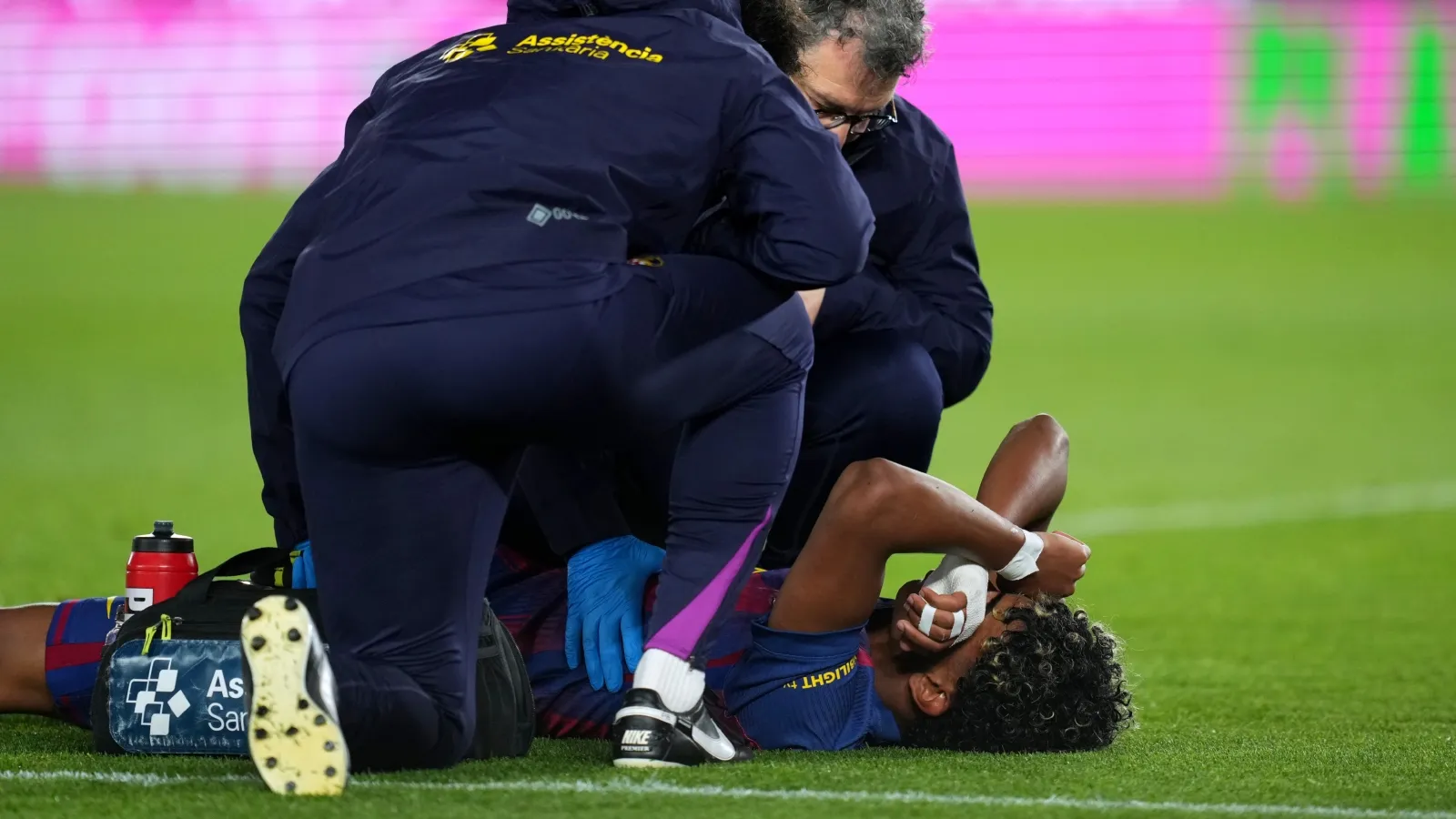 Lamine Yamal cayó lesionado tras marcar de penalti al Celta: GETTY