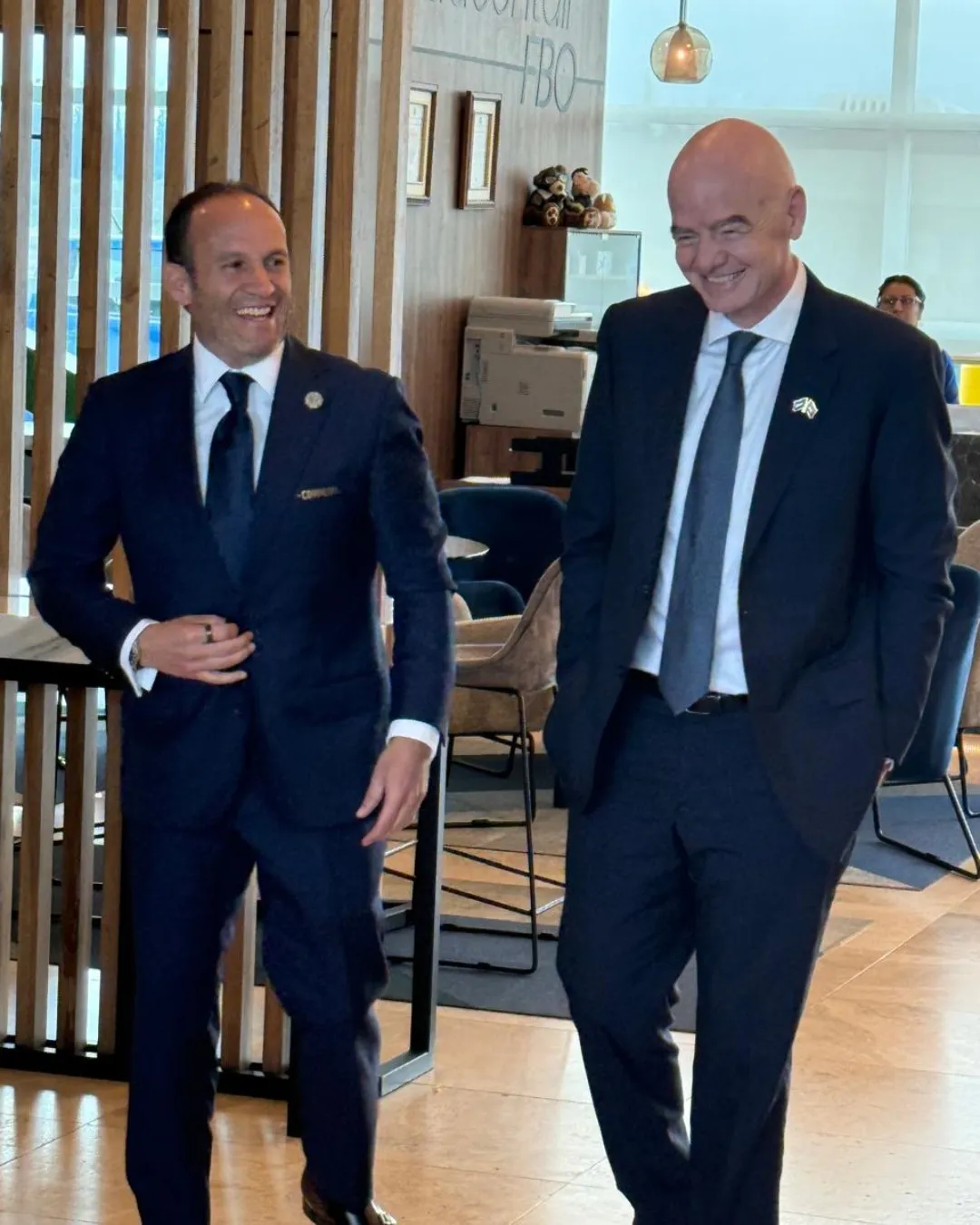 Infantino visitó Ecuador. (Foto: @FEFecuador)