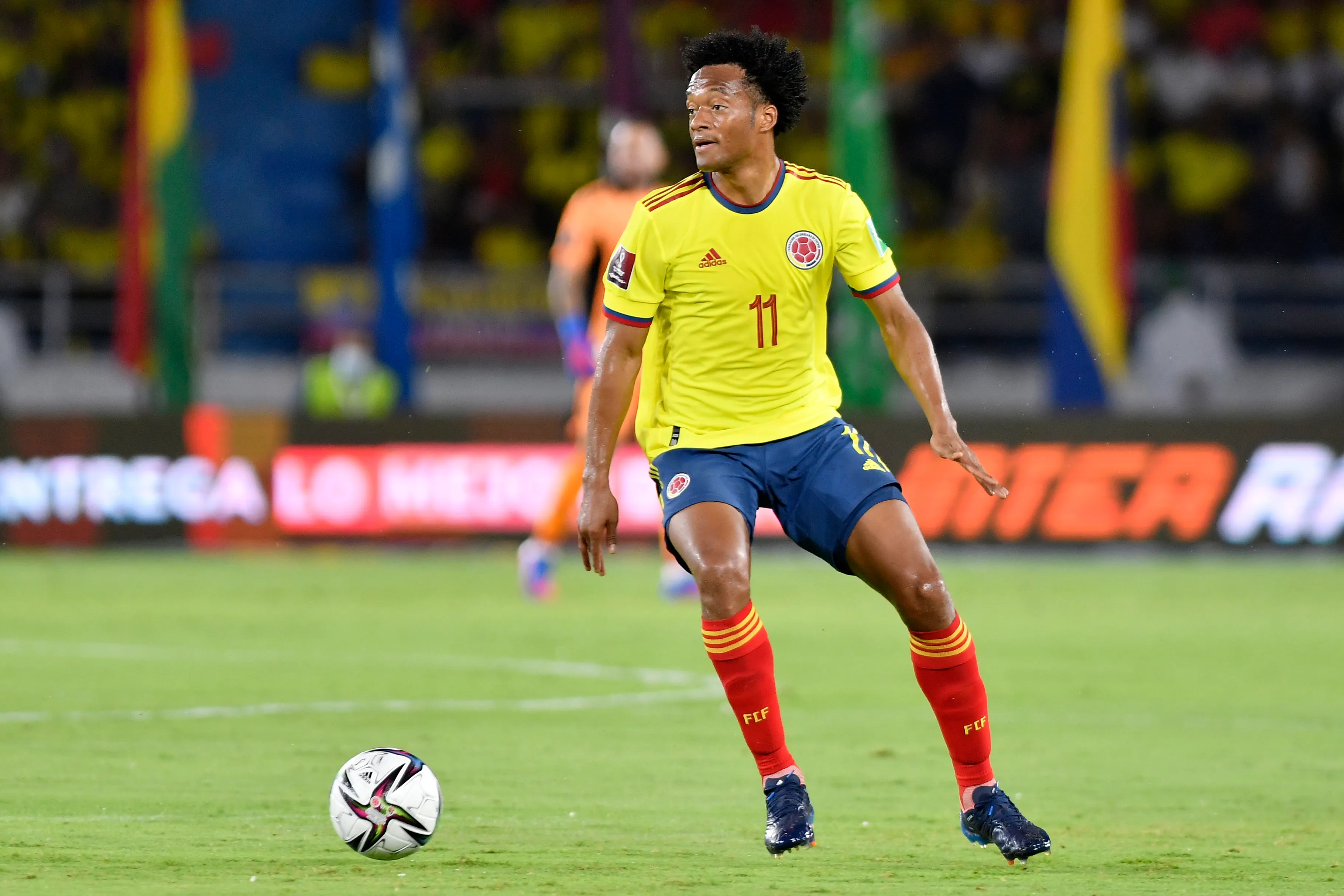 Juan Guillermo Cuadrado fue convocado con la Selección Colombia hasta septiembre 2023. Foto: Getty.