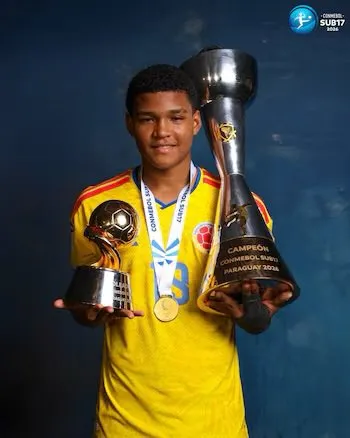 Escorcia fue el MVP del Sudamericano Sub-17. (CONMEBOL)