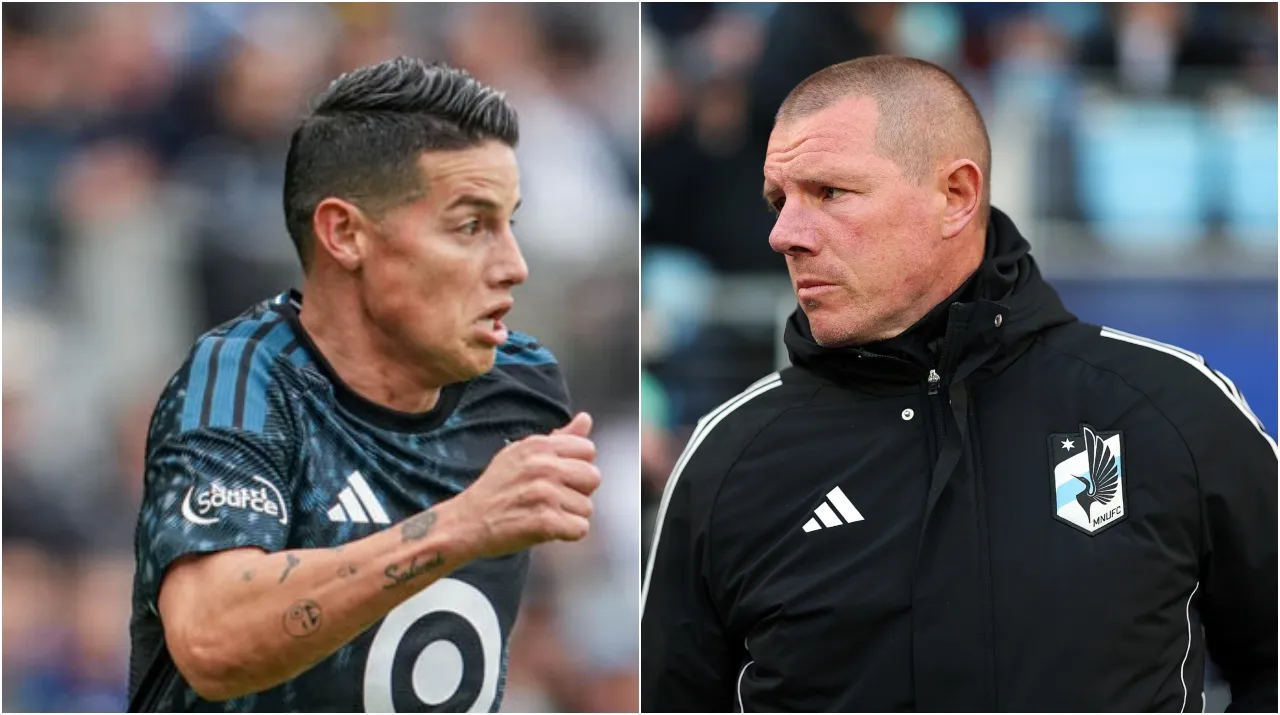 James Rodríguez y Cameron Knowles en la MLS. (Foto: X / @MNUFC y Getty Images)