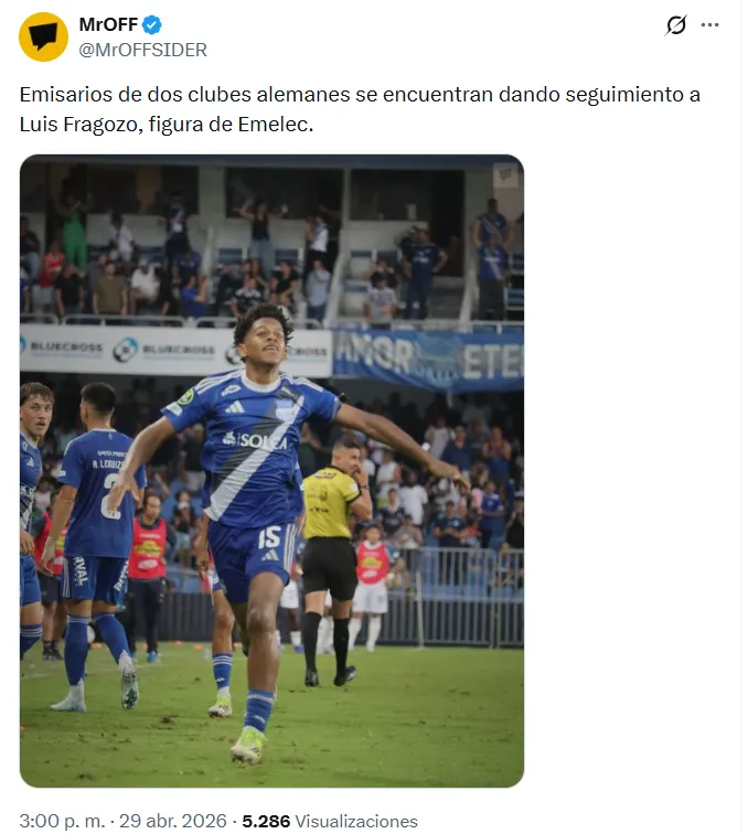 Fragozo seguido de cerca por dos equipos alemanes. (Foto: Captura de pantalla)