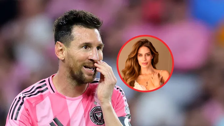 Messi y la actriz colombiana Manuela González.